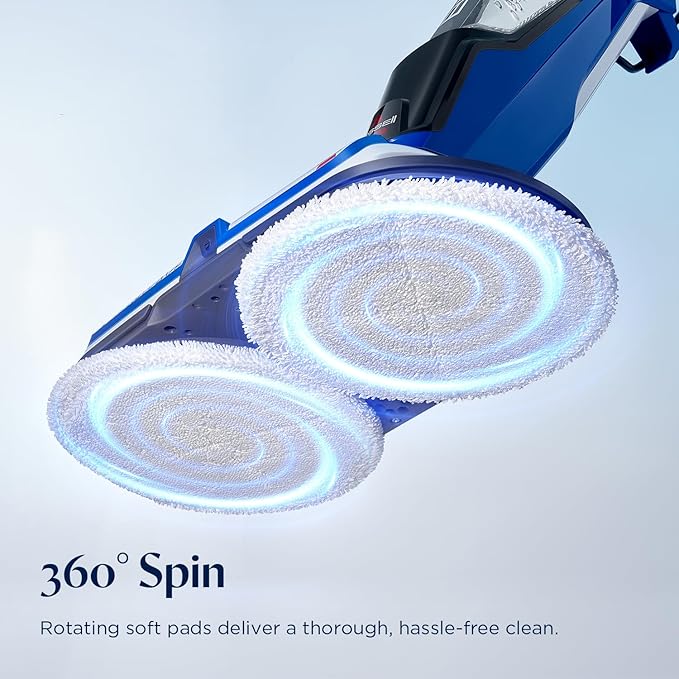 Bissell® SpinWave Hard Floor Expert Corded Spin Mop Cleaner with Washable mop Pads for Sealed Hard Floors, 20393
