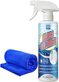 Instant Shine Bathroom Glass Cleaner with Microfiber Towel – Removes Hard Water Limescale, Soap Scum on Shower Doors, Tiles & Mirrors | Streak-Free No Residue Fast Drying Multi-Surface Safe (200ml)