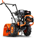 SuperHandy Tiller Cultivator – 7HP 209cc Engine, Adjustable Tilling Width & Depth, Heavy-Duty Steel Tines for Garden Soil Prep, Landscaping & Weed Removal (Rear Tine Tiller)