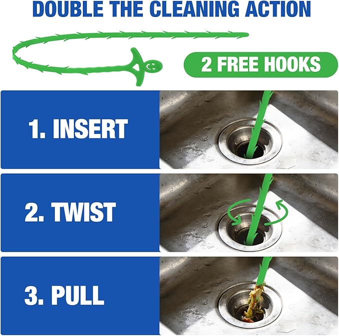 Sink and Drain Cleaner Powder: All-Purpose Pipe Opener for Kitchen Bathroom Pipes and Floor Drains – Reliable Drain Clog Remover for Home Plumbing Maintenance（4 pack）