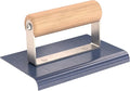 Bon 22-771 6-Inch by 4-Inch Blue Steel Sidewalk Edger with 3/8-Inch Radius and 1/2-Inch Lip with Wood Handle