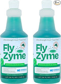 Fly-Zyme, Highly Concentrated Enzyme Drain Cleaner for Pipes, Drain Gel for Fruit Flies, Organic Waste Degrader & Odor Neutralizer, 32 fl oz, Pack of 2