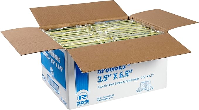 Royal Scouring Pad/Sponge Combo, Case of 48