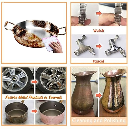 Instashine Metal Polish Cream, Ultimate Metal Polish Cream, All Metal Polish Cream, Instashine Metal Polish, Ultimate Metal Polishing Cream for Stainless Steel/Aluminum/Brass/Copper (5Pcs)