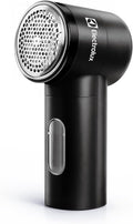 Electrolux Rechargeable Fabric Shaver | Compact Travel Lint Remover for Clothes & Furniture | Eliminates Fuzz & Pilling | 3-Speed Electric Lint Shaver with Type-C Fast Charging Port - Black