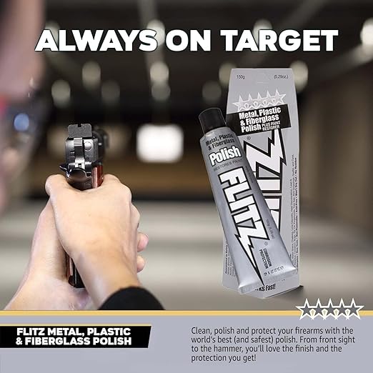 Flitz Metal Polish Paste - 5.29oz USA-Made Polish for Solid Chrome, Stainless Steel, & Aluminum - Non-Abrasive for Light Oxidation - Requires Manual Buffing - Not for Plated/Coated Surfaces (10-Pack)