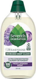 Seventh Generation EasyDose Laundry Detergent Fresh Lavender Ultra Concentrated Washing Detergent 23 oz