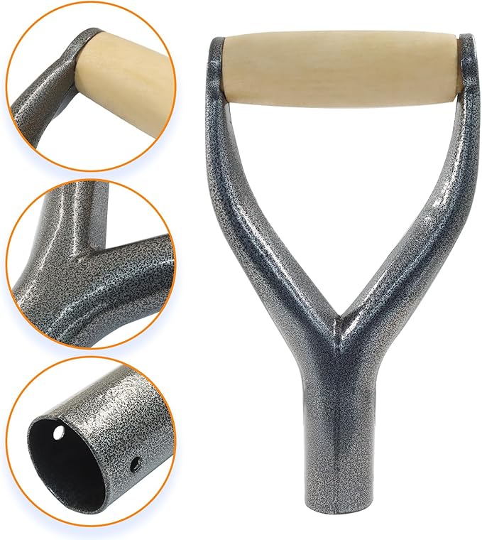 Shovel D Grip Handle, 31mm Inner Diameter, Plastic Spade Shovel Handle
