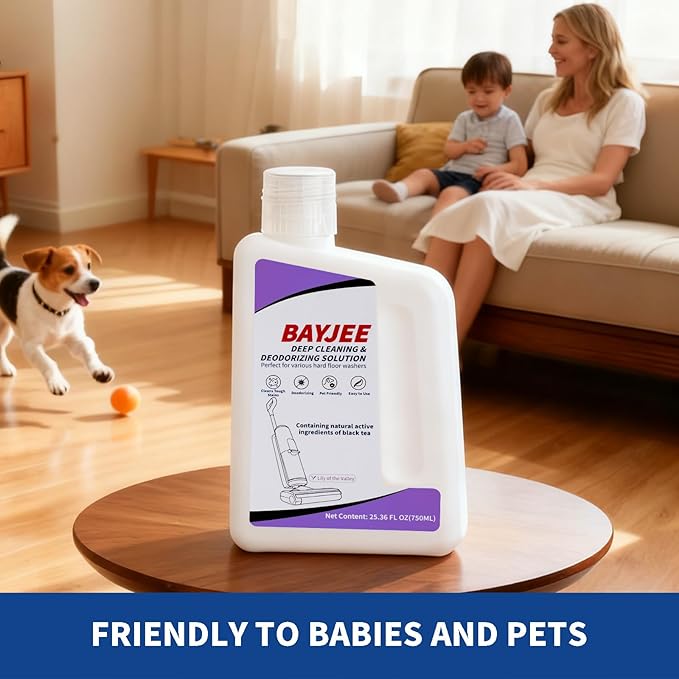 Deep Cleaning & Deodorizing Solution, 25.36FL OZ/750ML, Designed for TINECO, SHARK, MOVA, BISSELL, Compatible with all models of wet dry vacuum cleaners,long-lasting Lavender Fragrance