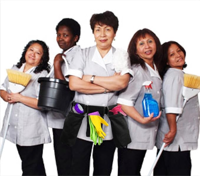 Cleaner's Helper PROFESSIONAL Tool Belt for Janitorial, Custodial, Maid, Housekeeping, Carpet Cleaning, & Cleaning