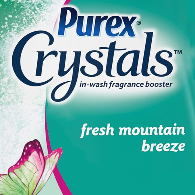 Purex Crystals in-Wash Fragrance and Scent Booster, Fresh Mountain Breeze, 15.5 Ounce (Pack of 4)