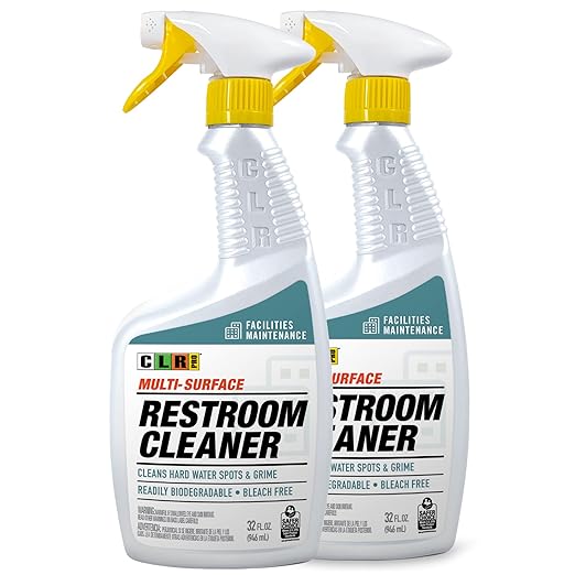 CLR PRO Industrial Multi-Purpose Restroom Cleaner, 32 Ounce Spray Bottle (Pack of 2)