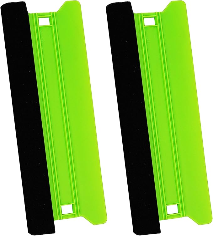 2Pcs Plastic Felt Squeegee, 8.3inch Long Wallpaper Smoother, for Clean & Smoothing, Vinyl Wrap Squeegee, Window Tint Squeegee, Vinyl Scraper, Decal Applicator, Scratch-Free