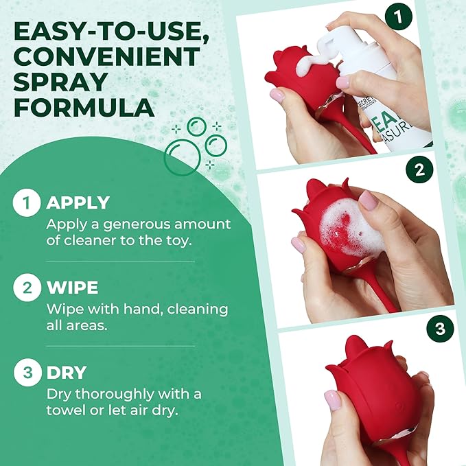Toy Cleaner Foam 237ml – Premium Adult Toy Cleaner for Hygiene – Safe, Gentle, and Effective Toy Cleaner for All Purpose – Non-Irritating Formula – Easy-to-Use Cleaner for Adult Toys