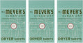 Mrs. Meyer's Clean Day Dryer Sheets, 80 Count (Basil, Pack of 3)