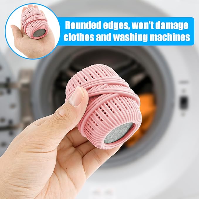 6Pcs Washing Machine Laundry Ball Fabric Softener Dispenser Balls for Washing Machine TPE Household Fabric Softener Dispenser Softener Ball Dispenser Laundry Detergent Balls for Laundry Room(6pcs)