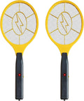 2 Pack Electric Fly Swatter, Handheld Bug Zapper Racket for Outdoor & Indoor, Mosquito Zapper Racket Battery Powered Tennis Mosquito Rackets for Insect