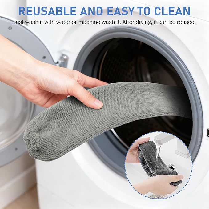 SetSail Dusters for Cleaning Retractable Gap Duster with Extension Pole Long Handle Cleaning Tools Flat Dust Cleaner with 2 Microfiber Dusting Cloths for Under Appliances Furniture Fridge