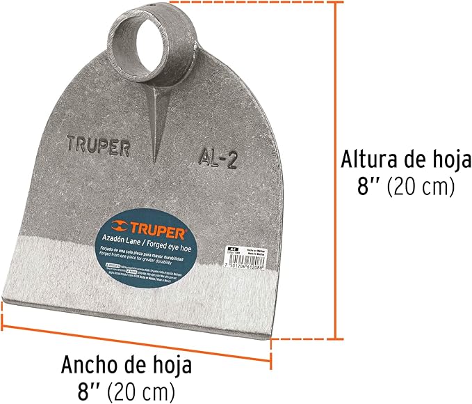 TRUPER AL-2 Round Eye Hoes 1.7Lb (0.77Kg)