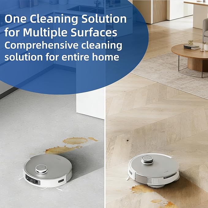 1L Floor Cleaner,Compatible with ECOVACS DEEBOT T30S COMBO / T30S / X2 COMBO / X2 OMNI / T20 OMNI / X1 OMNI / X1 TURBO / T10 OMNI / X9 Pro OMNI,Deep Cleans for Multiple Hard Floors.(2 bottle)
