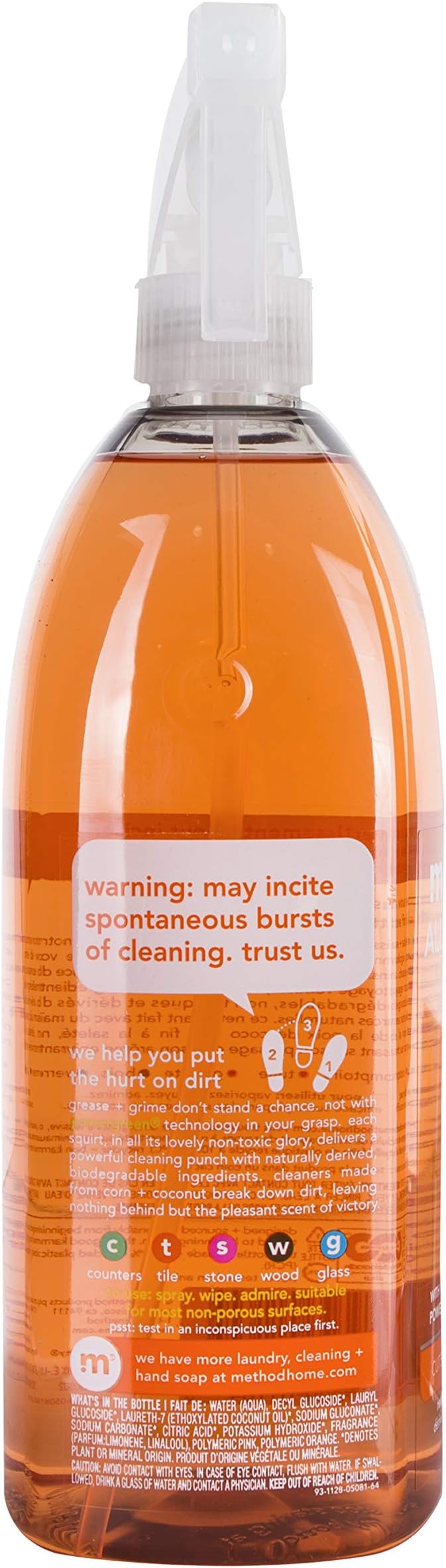 Method Products PBC CLEANER SPRAY AP CLMNTN 28OZ 01164