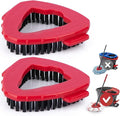 Mop Brush for O-Cedar EasyWring 1 Tank System, Scrubber Brush Replacement Head with Stiff Bristle, Scrub Brush for Bathroom Kitchen Pool, Glass and Tile Walls, 2 Pack, No Include Mop Handle and Base