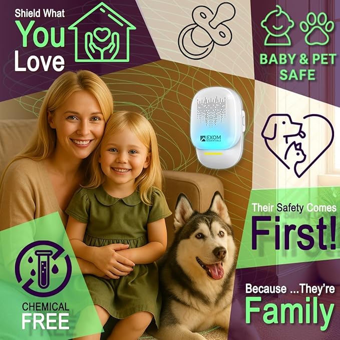 T-26, Ultrasonic Pest Repeller Wall Plug-in Most Effective Than Repellents - Get Rid of - Rodents, Squirrels, Mice, Rats, Bats, Roaches, Ants, Spiders, Bed Bugs, Мosquito, Insects, Fleas (2 Pack)