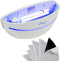 Awoco LED 5W Wall Mount Sconce Sticky Fly Trap Lamp for Capturing Flying Insects, Flies, Mosquitoes, and Moths (Fly Trap + 6 Glue Boards)