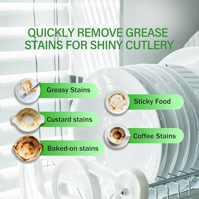 Dishwasher Detergents Sheets-100% Natural Plant-Based Eco Dishwashing Soap Solid Enzymes Grease Removal & Shiny Finish Compatible with Large & Small Dishwashers Tablets Residue-Free (Orange)