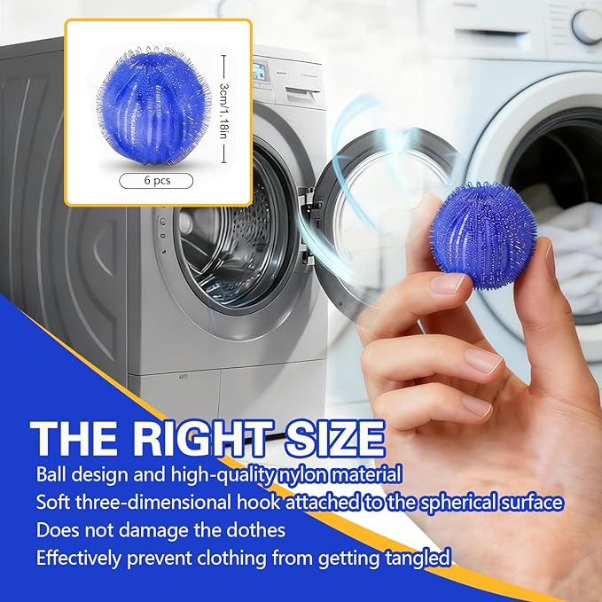 Color Absorber Laundry Sheets 100 Count,Allow Mixed Washes, Prevent Color Runs and Maintain Original Clothing,Pet Hair Remover for Laundry-2pcs,Lint Remover Balls for Laundry-6.