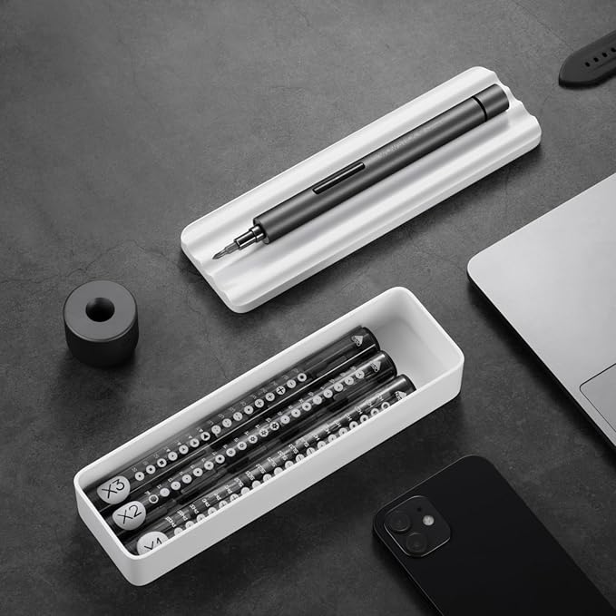 wowstick Lithium Precision Screwdriver wowstick 1F+ With LED Light And Magnetic Mat, Electric Screwdriver Rechargeable Repair Tool kits Including 56 Bits Extend Bar For Most Electronics Devices