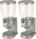 Honey-Can-Do Zevro /GAT102 Indispensable Dry Food Dispenser, Single Control, Silver (Pack of 2)