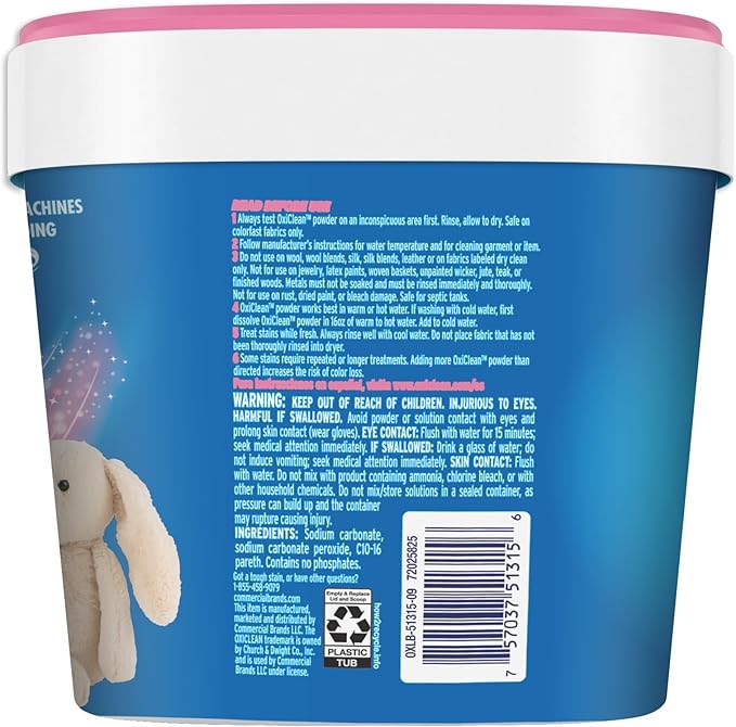 Baby Stain Fighter, Soaker, 3 lb Tub Baby Stain Soaker (2 Pack)