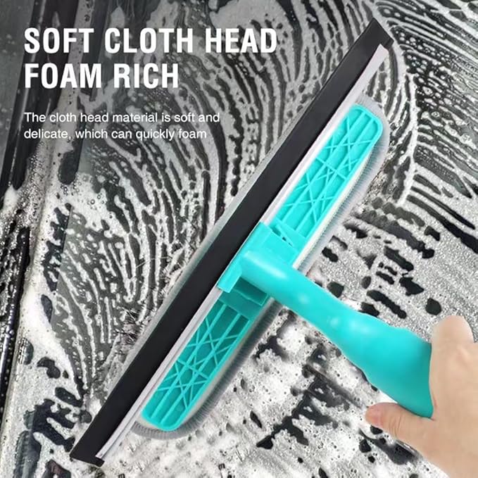 4 in 1 Window Cleaning Kit, Professional Window Vacuum Squeegee with Spray Bottle, Window Cleaner Brush Tools for Shower Wall Mirror Glass Car Windshield Countertop