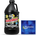 Hair & Grease Cleaner for Drains – Fast-Acting Liquid Clog Remover for Kitchen and Bathroom Plumbing, Safe for Pipes and Septic Systems, Includes Microfiber Cleaning Towel