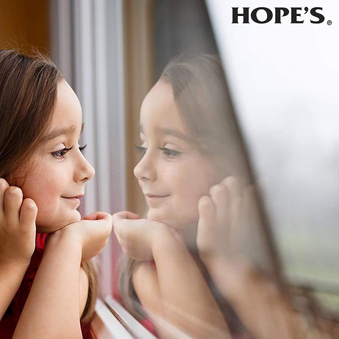 HOPE'S Perfect Glass Cleaner Spray Refill, Streak-Free, Ammonia-Free Window, Mirror, Screen, Tinted Glass, and Shower Door Cleaner, Indoor and Outdoor Glass Surfaces, 67.6 Ounce, Pack of 6