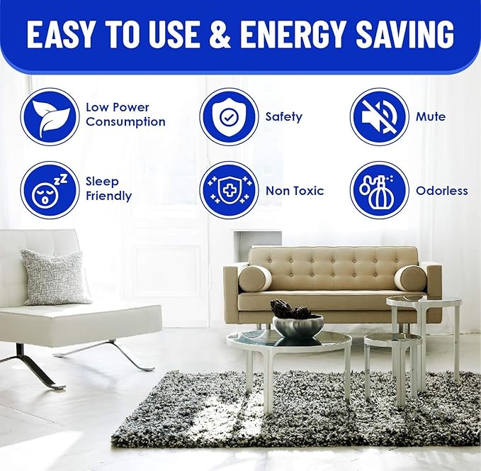 2025 Upgraded Electronic Mouse Repeller Ultrasonic Insect & Pest Indoor Repeller, Plug-in Control Device Repellent, Repellent Roach, Mouse, Bugs, Mosquito, Mice, Spider, Ant - Pest Control, 6 Packs