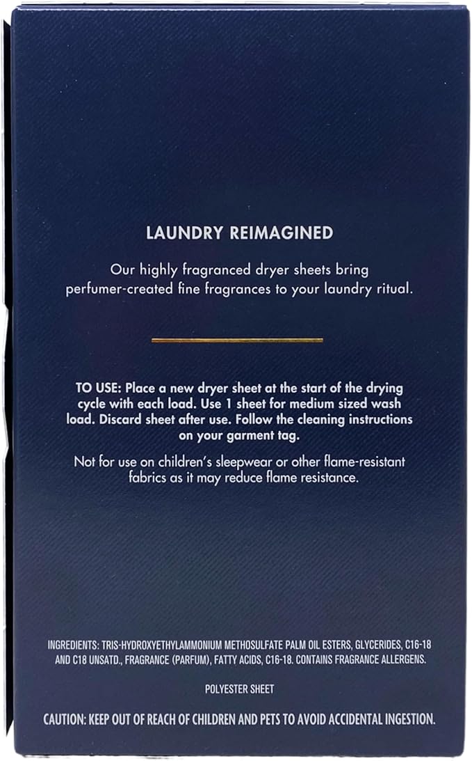 Bath & Body Works Mahogany Teakwood Fabric Care Dryer Sheets - Box of 40 sheets - with a Natural Oats Sample Soap