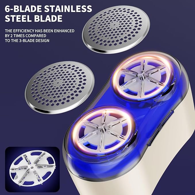 Professional Fabric Shaver, Electric Lint Remover for Sweaters, Coats, Sofas & Delicate Fabrics. Type-C Charging, an efficient and Safe Fuzz remover07
