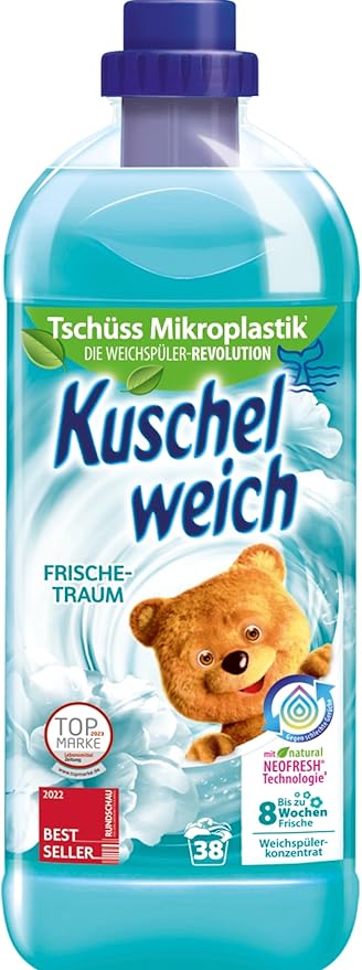 Fabric Softener Freshness Dream - 3x1L (101.44 oz) - 114 Wash Loads - Made in Germany