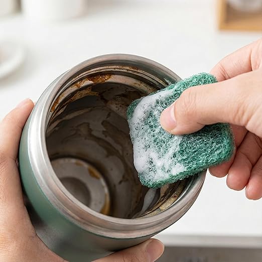 70-Pack Green Stainless Steel Soap Pads | Bulk Reusable Steel Wool Pads | Heavy-Duty Scouring Pads Pot Scrubber