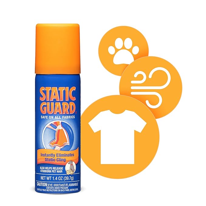 Static Guard Fabric Spray, Original | 1.4 Ounce | Pack of 12