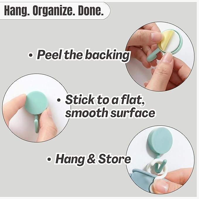 IMARU 3 Pairs Dishwashing Gloves with Hanging Hooks - Reusable Rubber Cleaning Gloves for Household & Kitchen & Gardening, Non-Slip & Waterproof & Durable (Small)