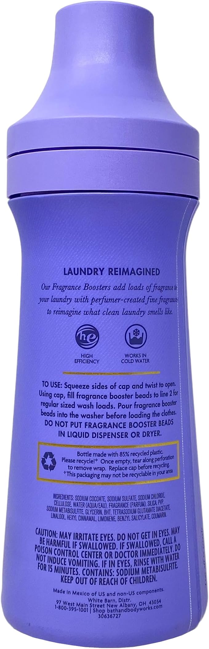 Bath & Body Works Lavender Vanilla Fabric Care Fragrance Booster with a Natural Oats Bar Soap