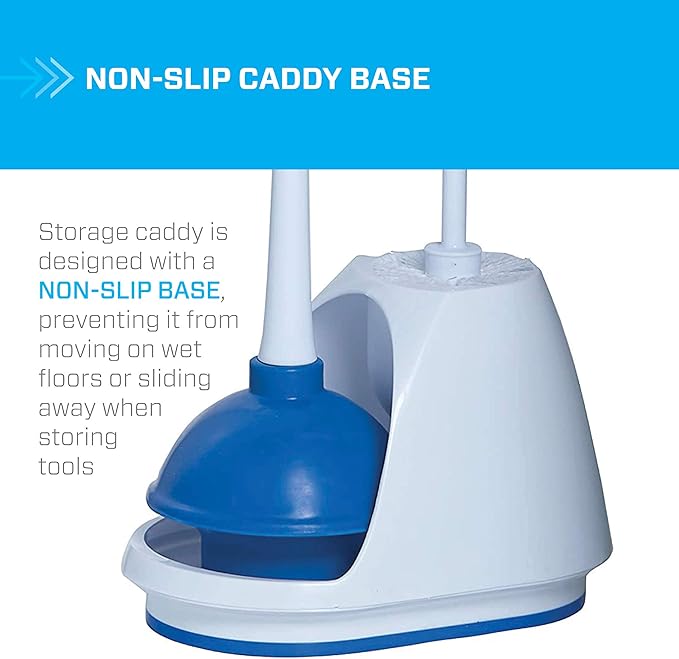 Mr. Clean Toilet Bowl Brush and Plunger Caddy Combo (Set of 2)