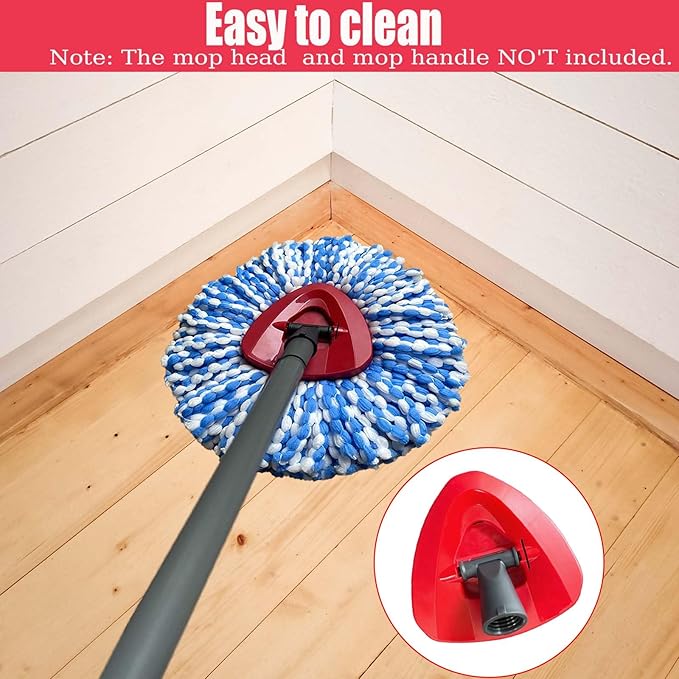 Spin Mop Replacement Base Head Compatible RinseClean 2-Tank System Mop Rotating Triangle Mop Head Cover Replacement Rotating Mop Base Plastic Base Part