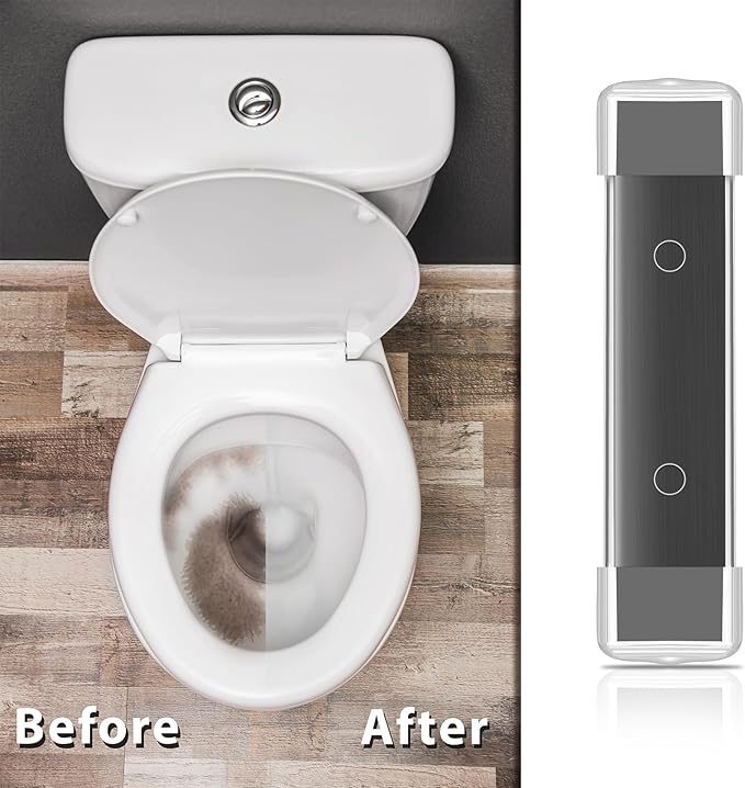 12 Pcs Magnetic Toilet Bowl Cleaner Black Toilet Cleaning Magnets Magnetic Tank Cleaner for Household Bathroom Cleaning Supplies Against Stains No Chemicals