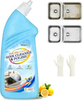 Snowlily Stainless Steel Sink Cleaner & Polish Cream – Removes Stubborn Dirt, Grease & Stains, Restores Brilliant Shine, 22 Fl Oz