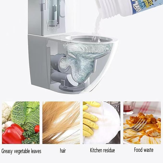 Wild Tornado Sink and Drain Cleaner, Fast Foaming Sink Cleaner for Kitchen Bathroom & Toilet Pipeline Quick Cleaning Tool (4PCS)