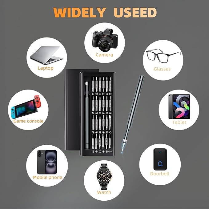 Small Precision Screwdriver Set,50 in 1 Professional Magnetic Mini Screwdriver Repair Tool Kit for PC,Computer,Laptop,Iphone,Cell Phone,MacBook,Tablet,Watch,Eyeglasses Electronic Ring Doorbell